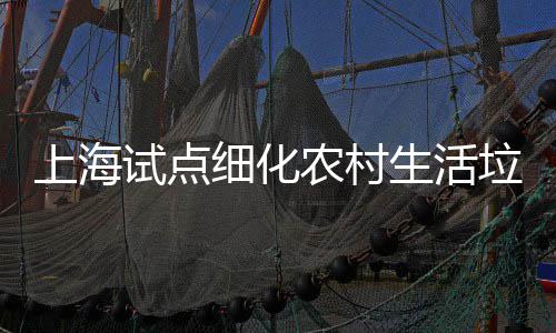 细化上海试点生活垃圾农村任制桶责