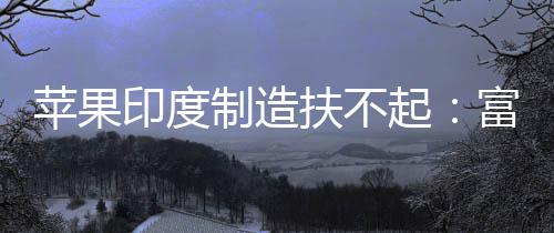 度工苹果康印印度国工起制造召回0中厂再程师扶不富士